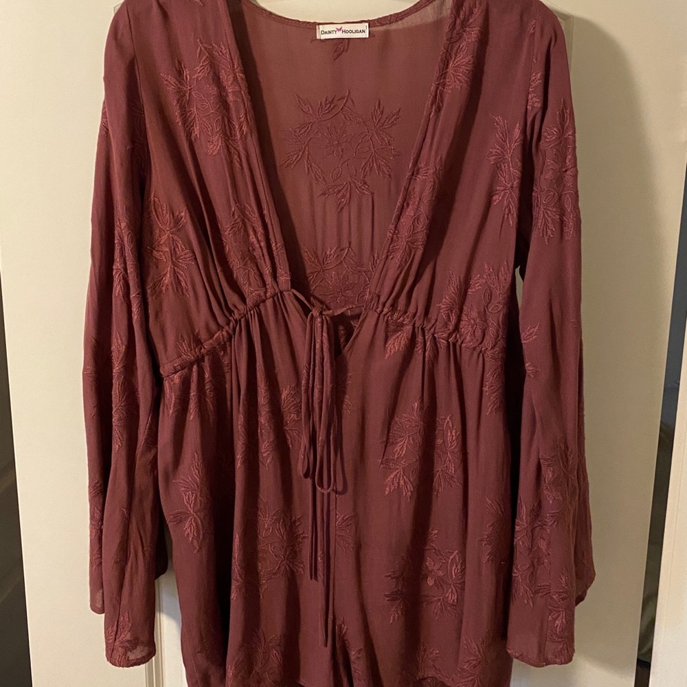 Dainty Hooligan fall romper!
